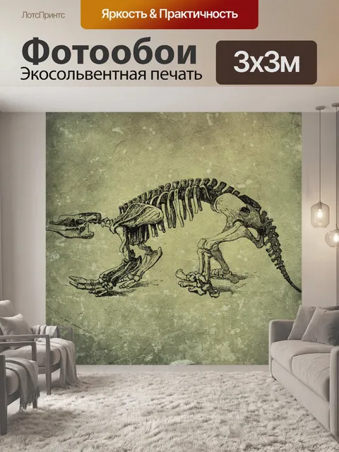 Фотообои скелет животного