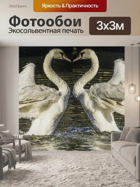 Фотообои Лебеди