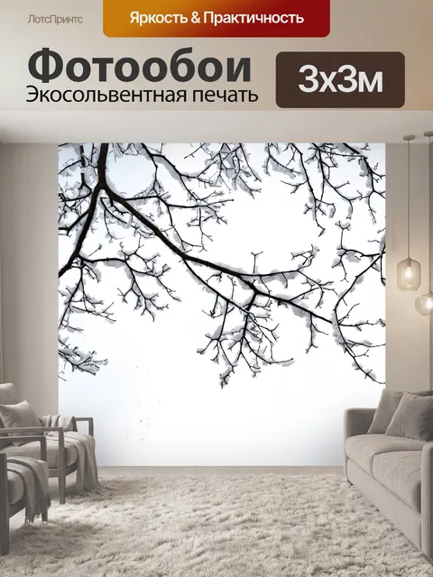 Фотообои Снежный Три отделения