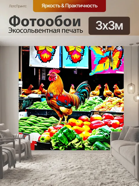 Фотообои тихий воскресный утренний рынок
