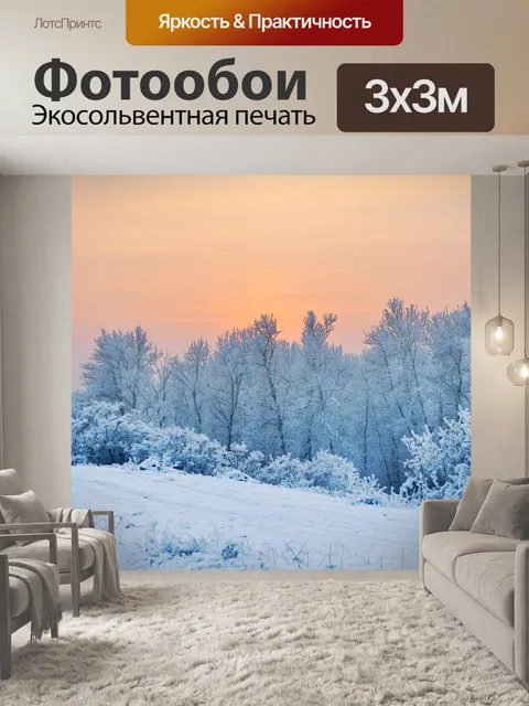 Фотообои Зимний закат