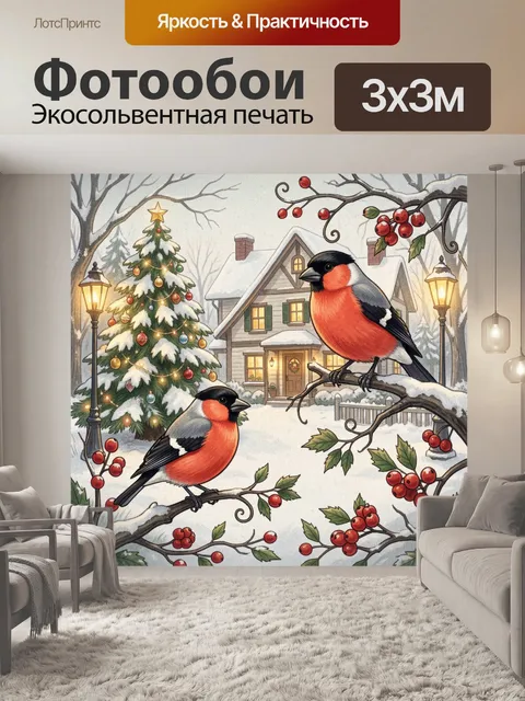 300 × 300 см · Экосольвентная печать