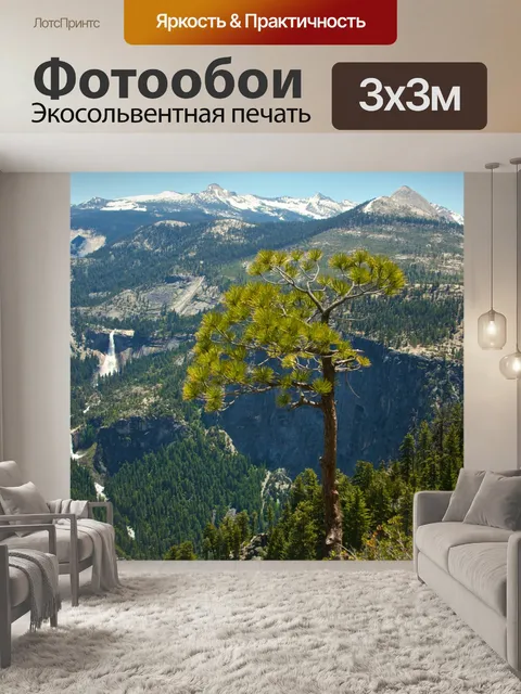 Фотообои Дерево на краю обрыва