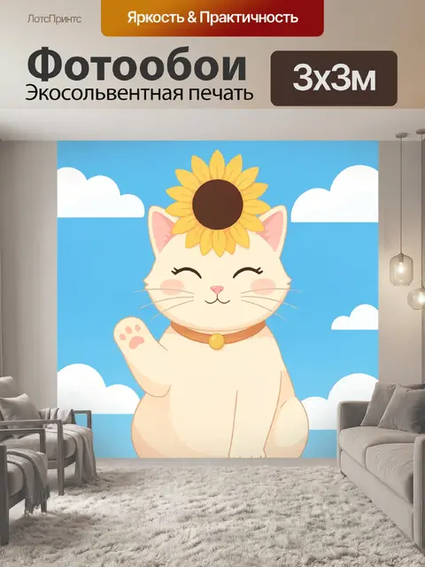 300 × 300 см · Экосольвентная печать