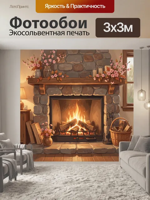 300 × 300 см · Экосольвентная печать