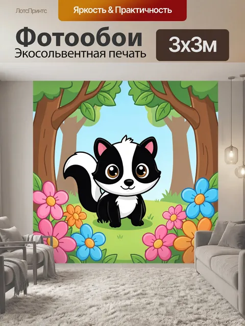 300 × 300 см · Экосольвентная печать