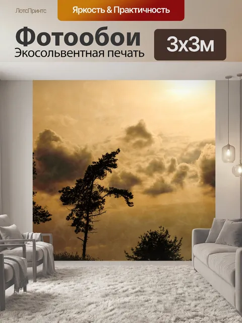 Фотообои темно пейзаж