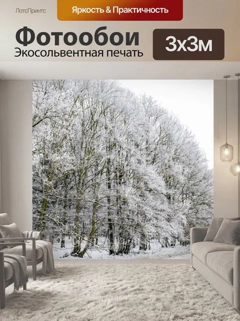 Фотообои Зимний пейзаж