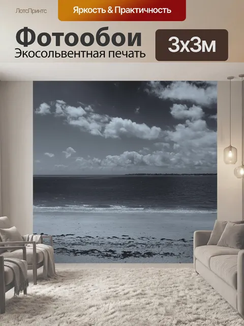 Фотообои Пейзаж в черно-белом