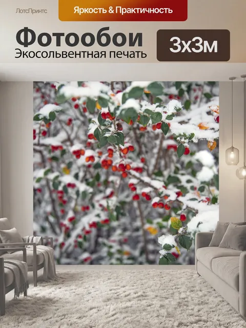 Фотообои Красные ягоды