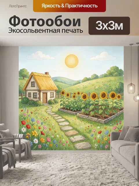 300 × 300 см · Экосольвентная печать