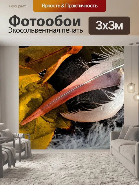 Фотообои Перья