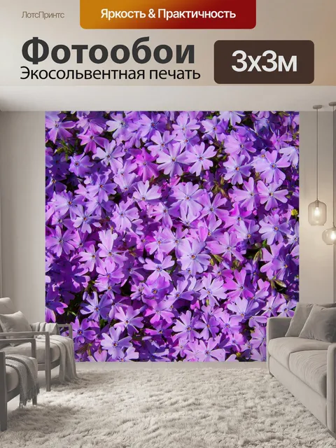 Фотообои Бледно-фиолетовые цветы
