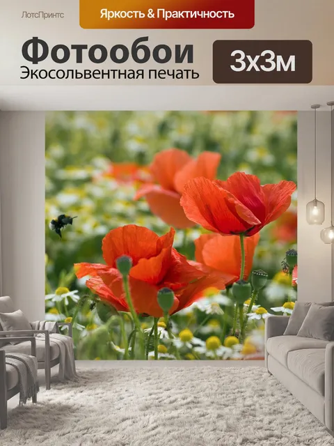 Фотообои Маки