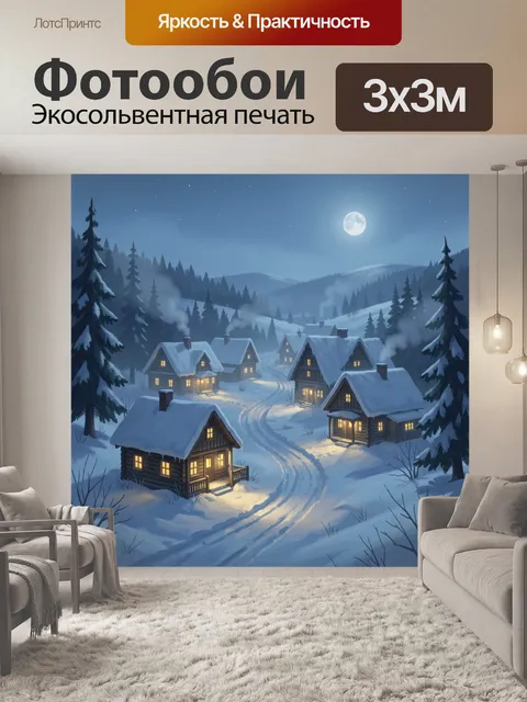 300 × 300 см · Экосольвентная печать