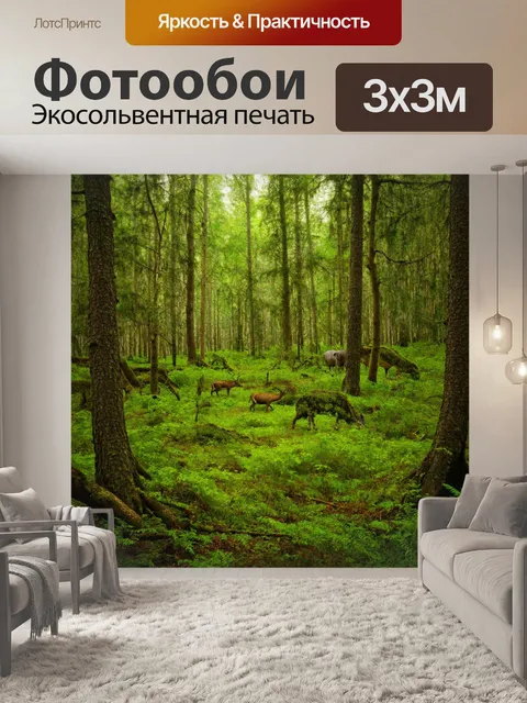 Фотообои дикая природа, уникальные животные, редкие виды, яркий экосистемный пейзаж