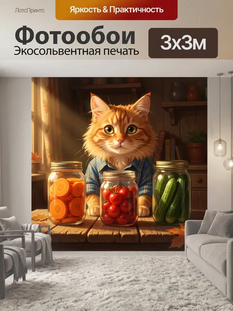 300 × 300 см · Экосольвентная печать