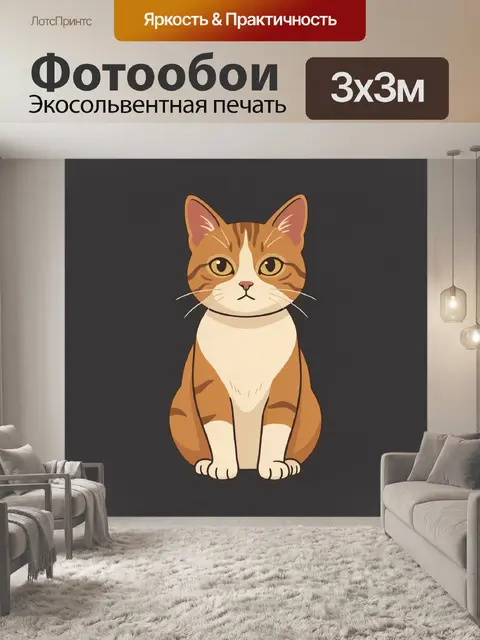 300 × 300 см · Экосольвентная печать