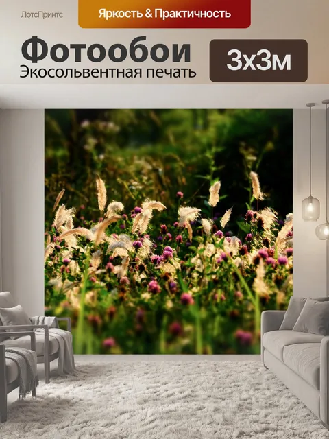 Фотообои Трава поле