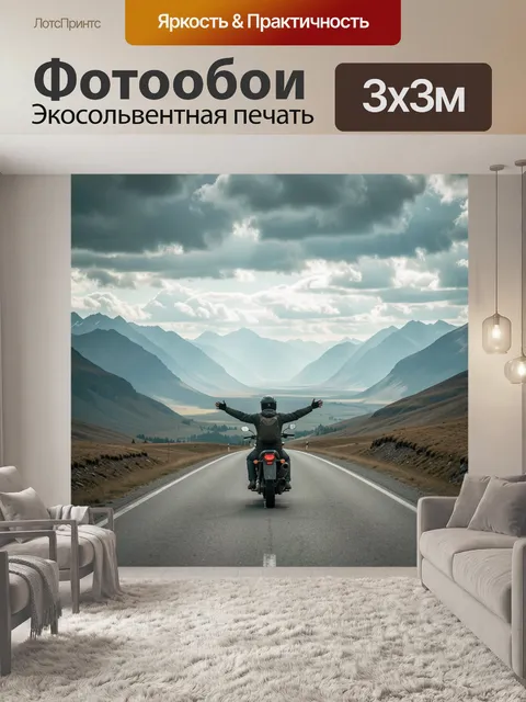 300 × 300 см · Экосольвентная печать