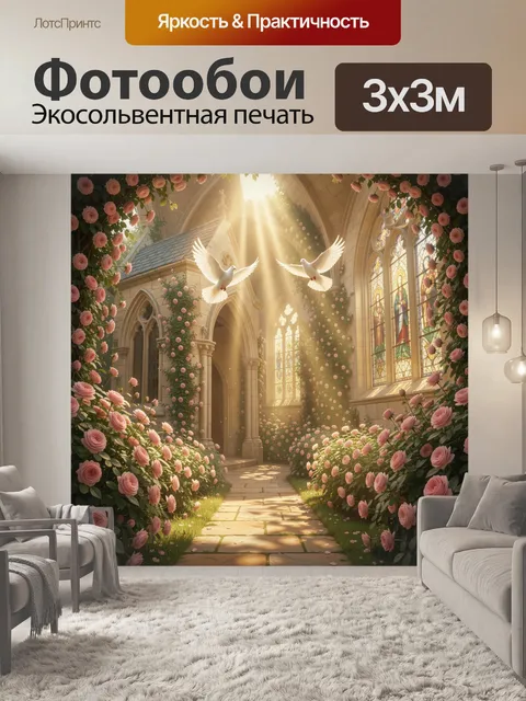 Фотообои Старинная каменная часовня