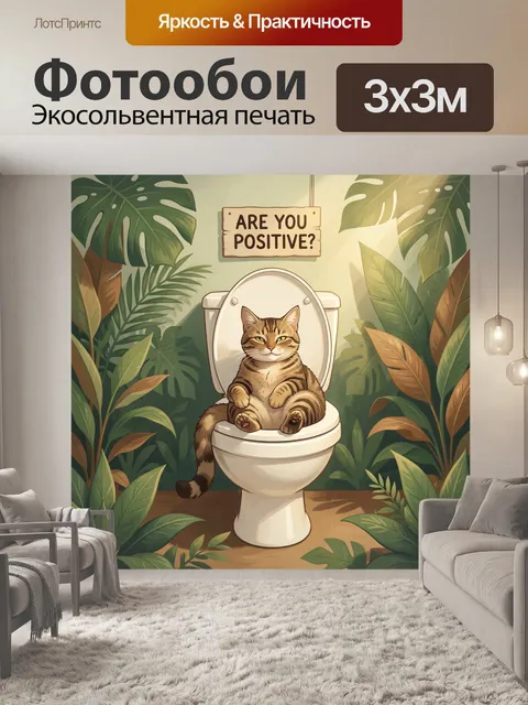 300 × 300 см · Экосольвентная печать