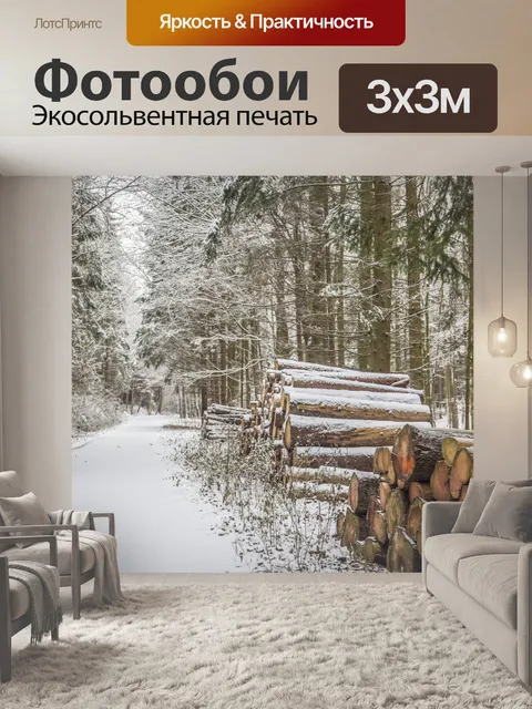 Фотообои Зимний пейзаж