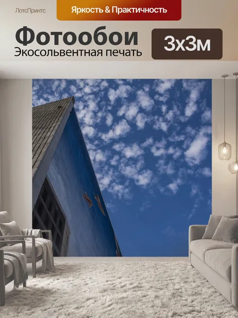 Фотообои Летающая рыба на стене