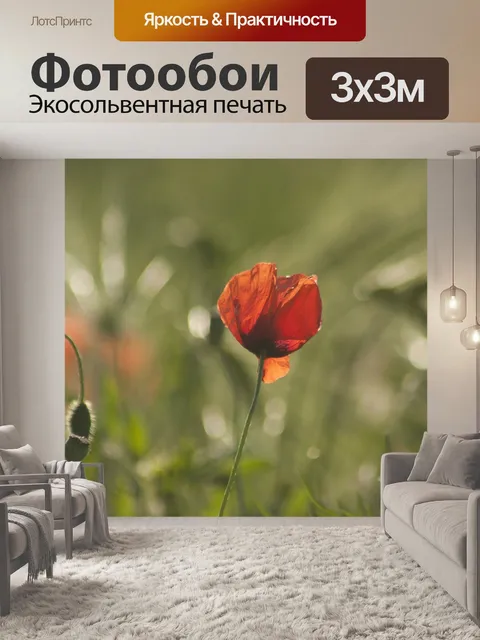 Фотообои Мак