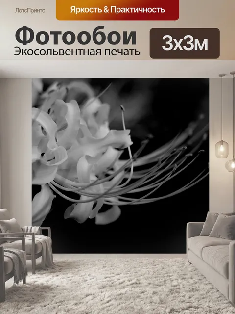 Фотообои Белый цветок