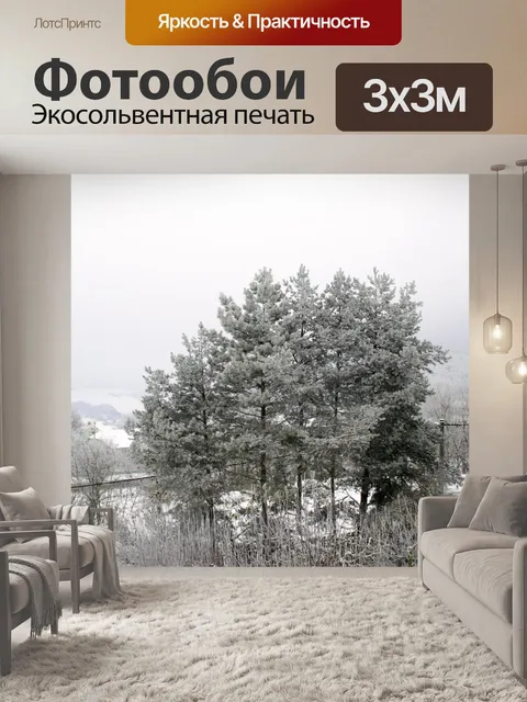 Фотообои Зимний лес