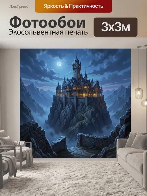 300 × 300 см · Экосольвентная печать