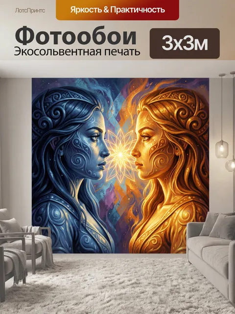 Фотообои Две мистические женские фигуры
