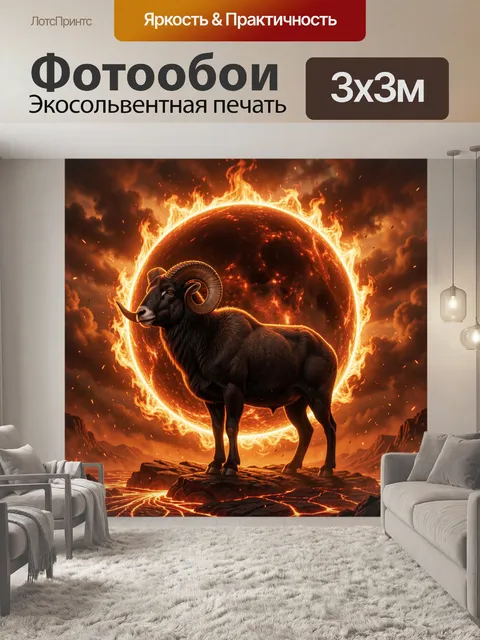 300 × 300 см · Экосольвентная печать