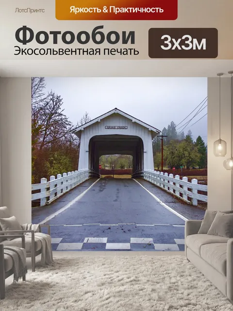 Фотообои Крытый мост
