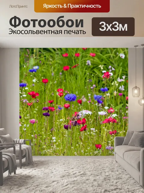 Фотообои Полевые цветы