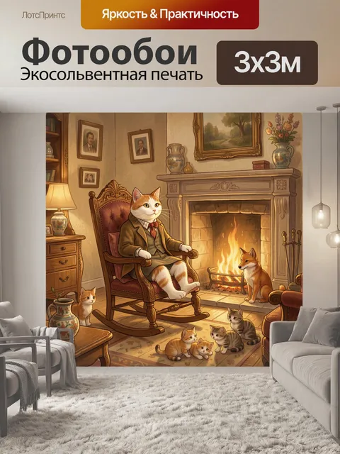 300 × 300 см · Экосольвентная печать