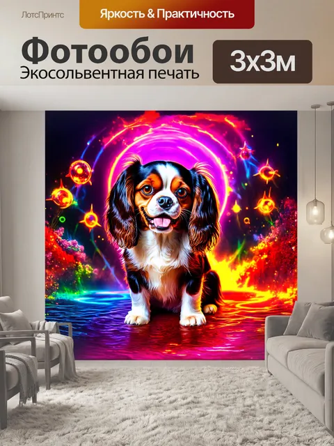 Фотообои кавалер кинг чарльз спаниель