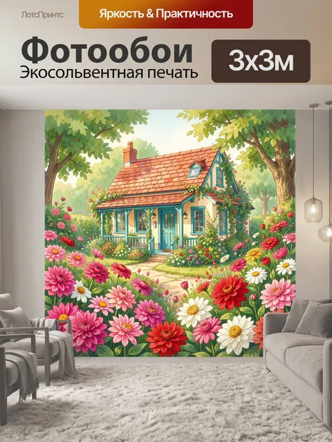 300 × 300 см · Экосольвентная печать