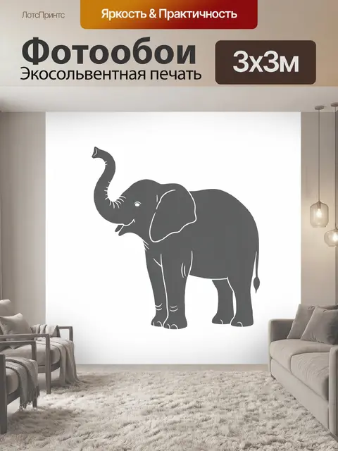 300 × 300 см · Экосольвентная печать