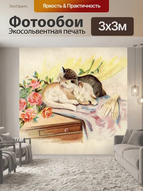 Фотообои Спящие Кошки