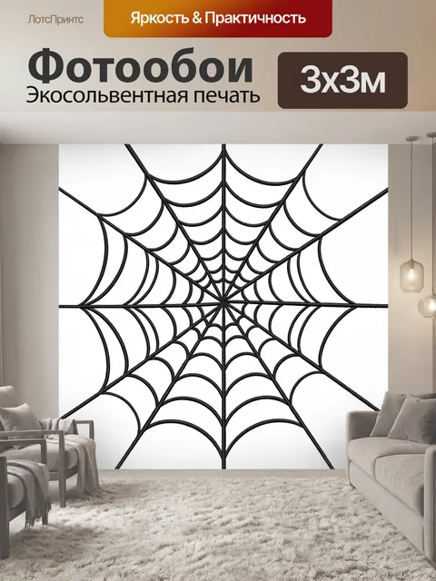 Фотообои Паутина из параллельных дуг