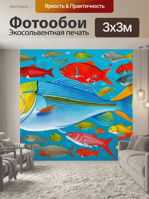 Фотообои с рыбками