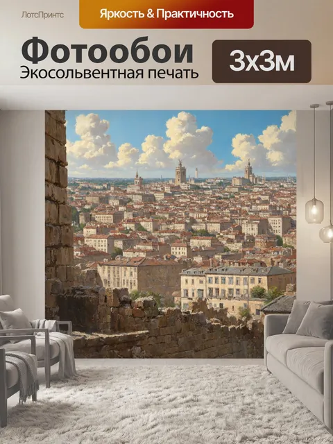 Фотообои город в стиле гюстав курбе