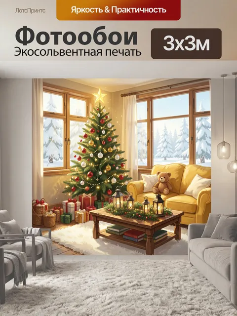 300 × 300 см · Экосольвентная печать