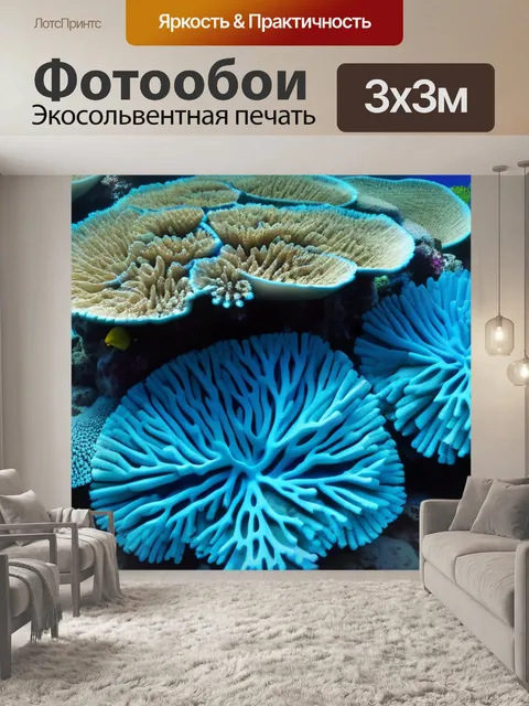 Фотообои уникальные виды коралловых рифов