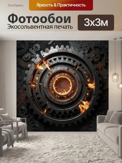 300 × 300 см · Экосольвентная печать
