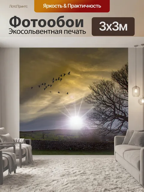 Фотообои Закатный пейзаж
