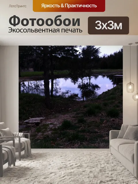 Фотообои Пруд в сумерках