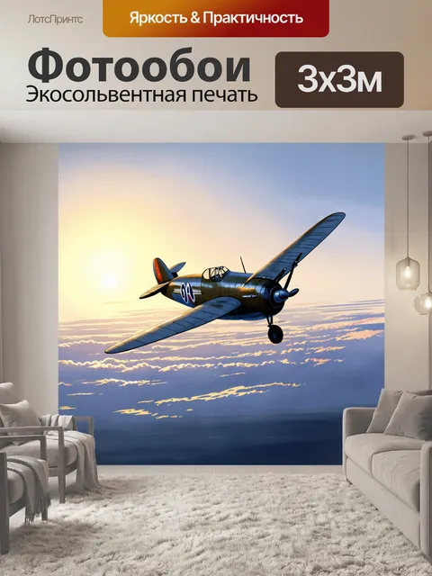 Фотообои очаровательный старинный самолет